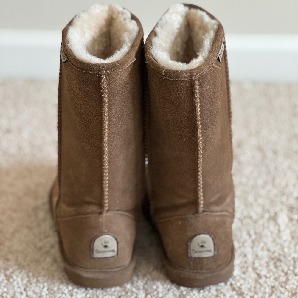 BearPaw Tan Shearling Boots